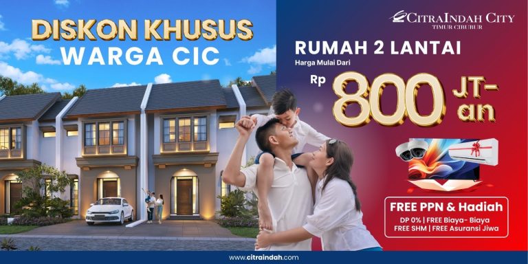 Rumah 2 Lantai Mulai 800 Jutaan