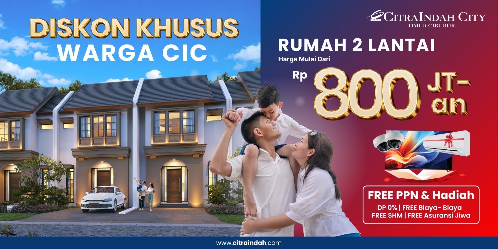 Rumah 2 Lantai Mulai 800 Jutaan